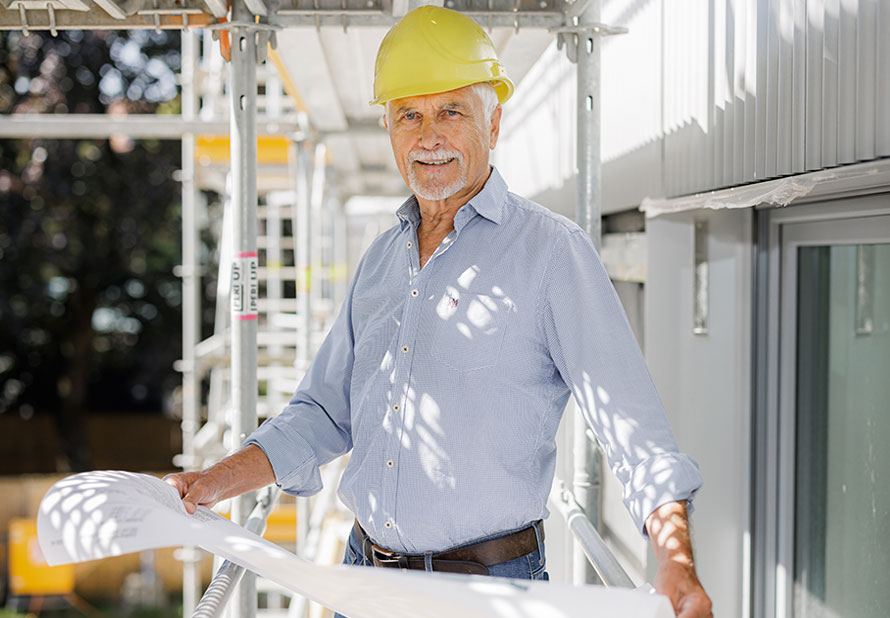 Büroinhaber Rolf Blank